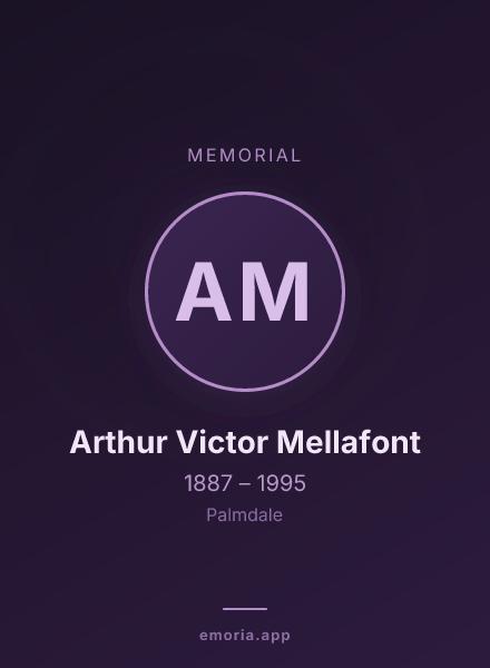 Memorial portrait of Arthur Victor Mellafont