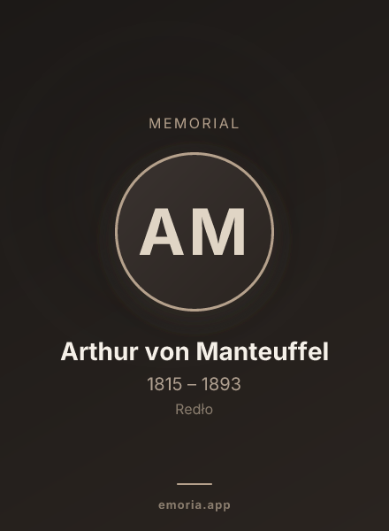Memorial portrait of Arthur von Manteuffel