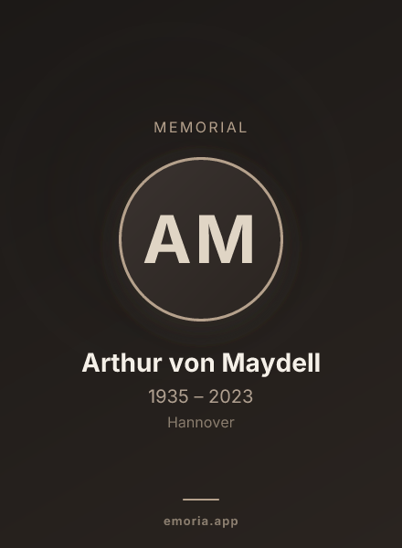 Memorial portrait of Arthur von Maydell