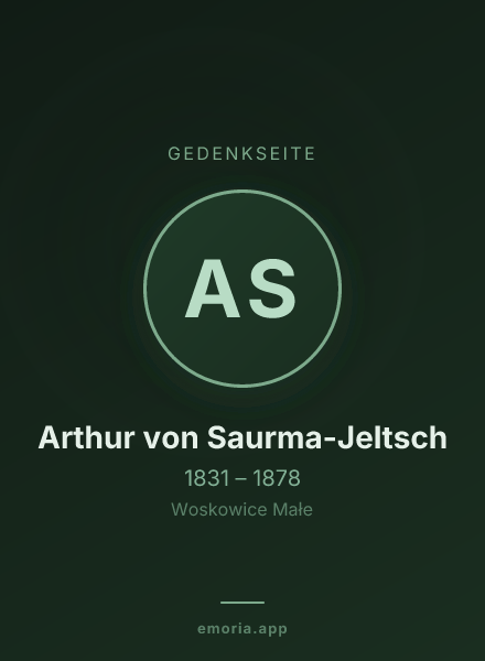 Gedenkportrait von Arthur von Saurma-Jeltsch