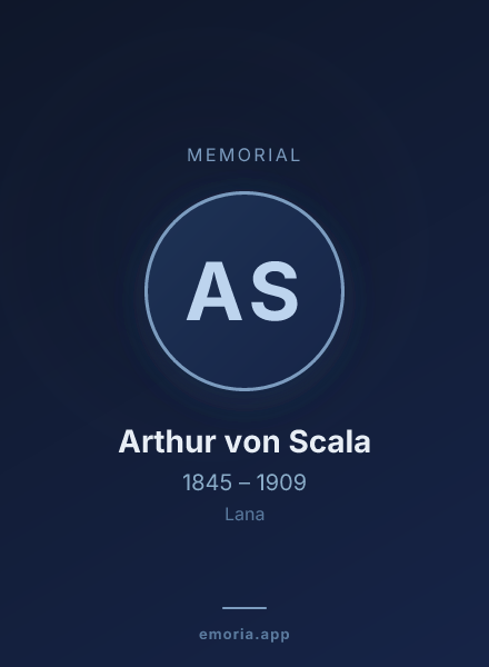 Memorial portrait of Arthur von Scala
