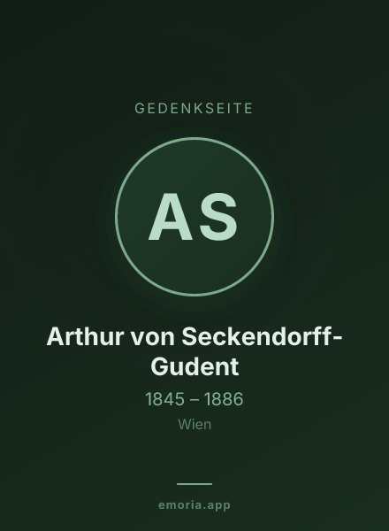 Gedenkportrait von Arthur von Seckendorff-Gudent