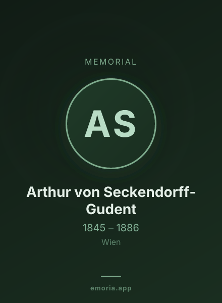 Memorial portrait of Arthur von Seckendorff-Gudent