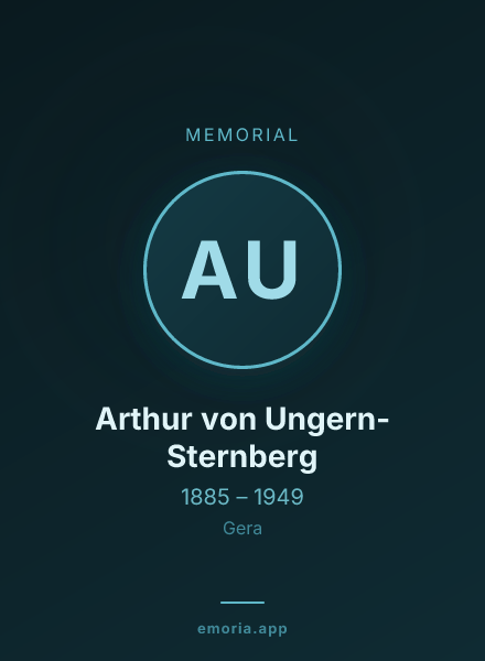 Memorial portrait of Arthur von Ungern-Sternberg