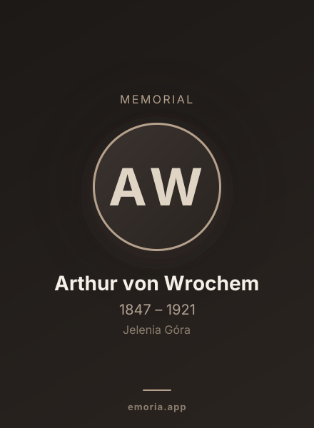 Memorial portrait of Arthur von Wrochem
