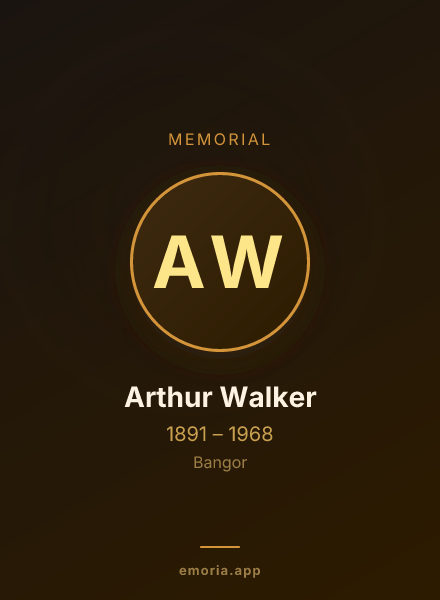 Memorial portrait of Arthur Walker