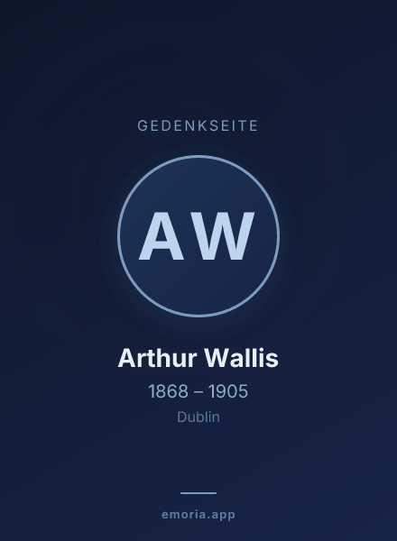 Gedenkportrait von Arthur Wallis