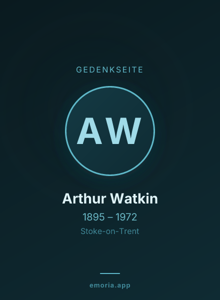 Gedenkportrait von Arthur Watkin