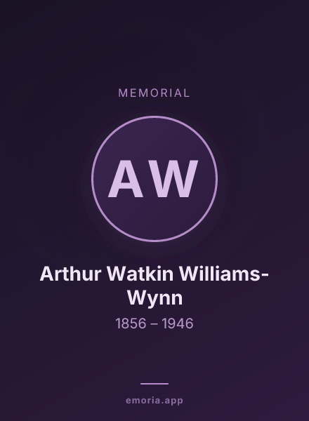Memorial portrait of Arthur Watkin Williams-Wynn