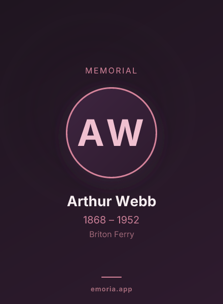 Memorial portrait of Arthur Webb