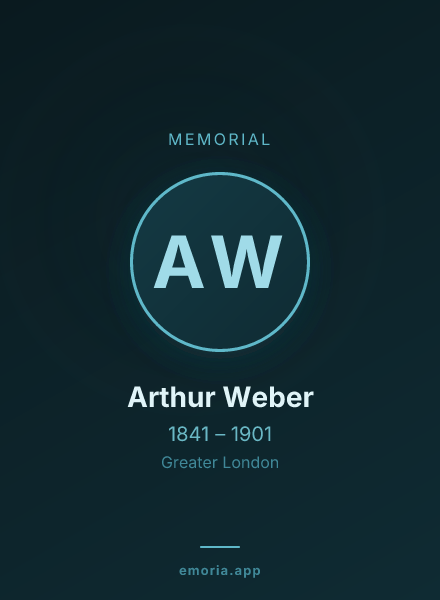 Memorial portrait of Arthur Weber