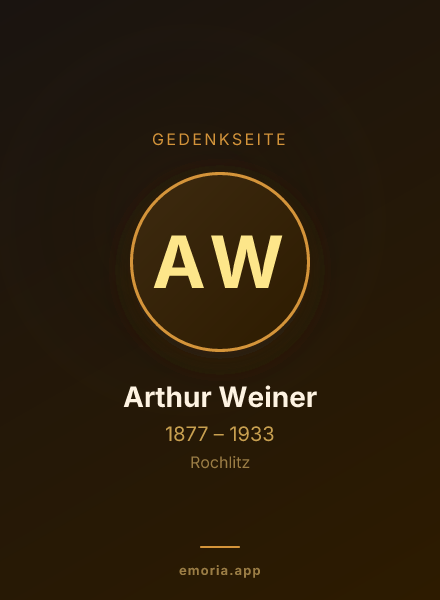Gedenkportrait von Arthur Weiner