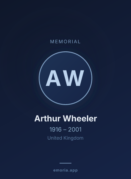 Memorial portrait of Arthur Wheeler