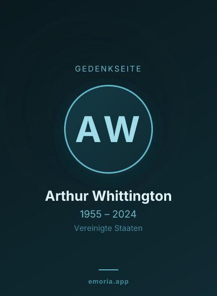 Gedenkportrait von Arthur Whittington