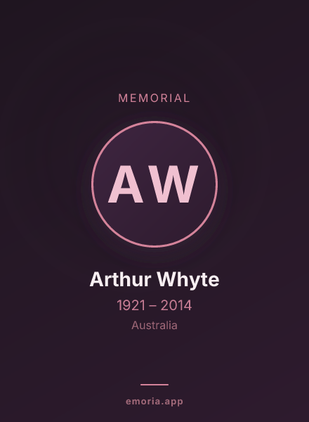Memorial portrait of Arthur Whyte