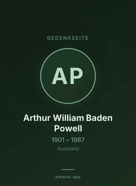Gedenkportrait von Arthur William Baden Powell