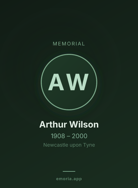 Memorial portrait of Arthur Wilson