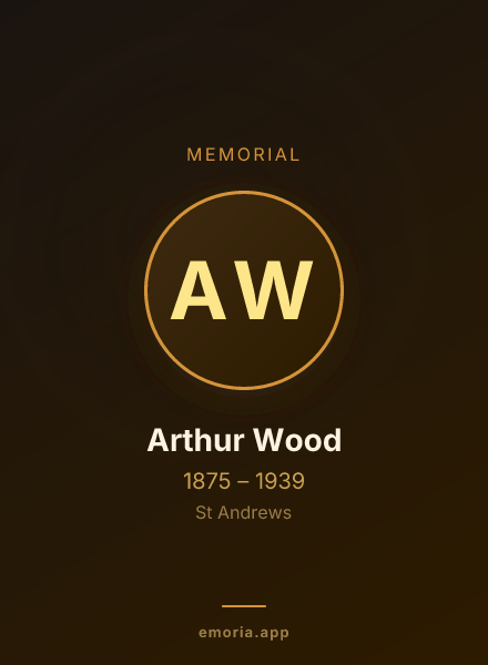 Memorial portrait of Arthur Wood