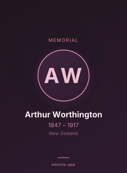 Memorial portrait of Arthur Worthington