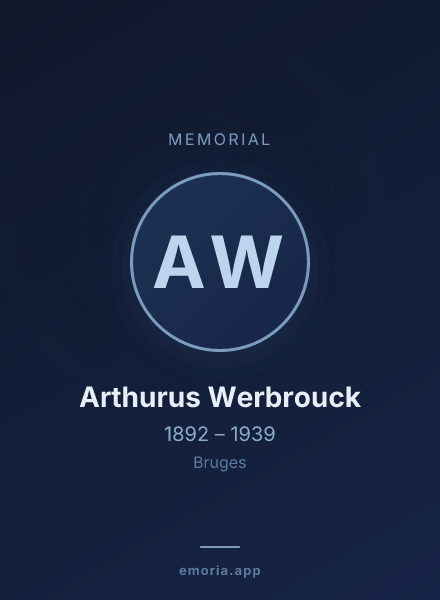 Memorial portrait of Arthurus Werbrouck