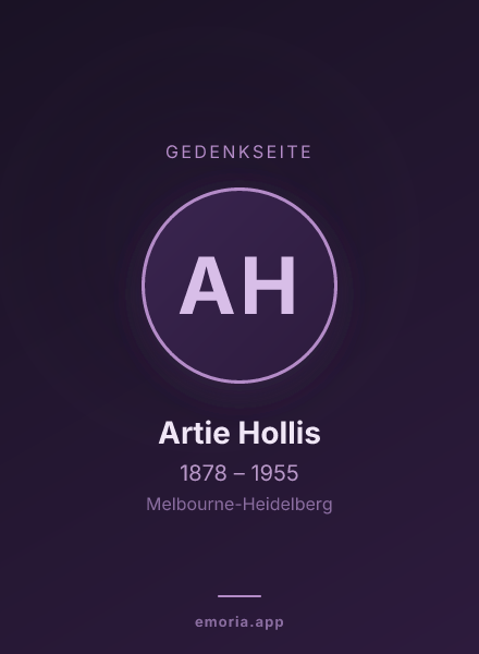 Gedenkportrait von Artie Hollis
