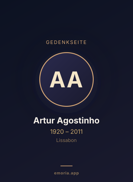 Gedenkportrait von Artur Agostinho