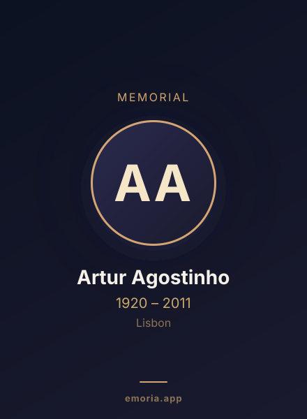 Memorial portrait of Artur Agostinho