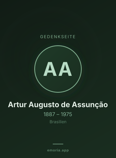 Gedenkportrait von Artur Augusto de Assunção