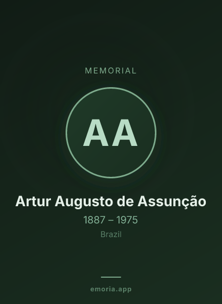 Memorial portrait of Artur Augusto de Assunção