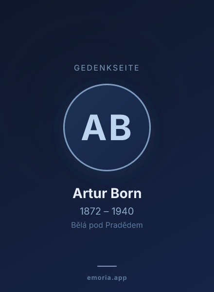 Gedenkportrait von Artur Born