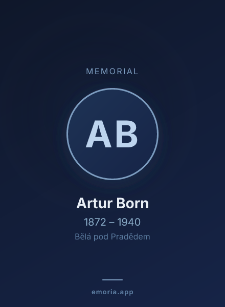 Memorial portrait of Artur Born