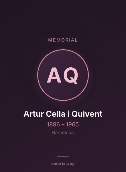 Memorial portrait of Artur Cella i Quivent