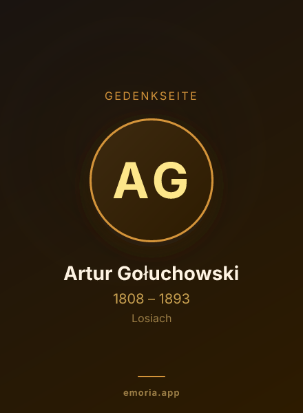 Gedenkportrait von Artur Gołuchowski