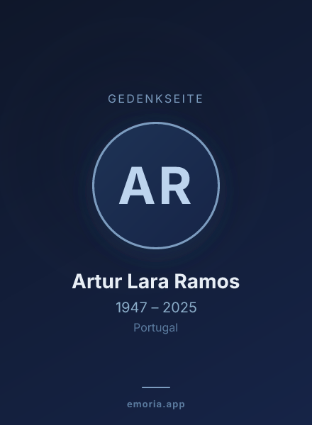 Gedenkportrait von Artur Lara Ramos