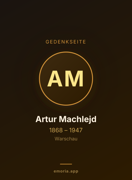 Gedenkportrait von Artur Machlejd