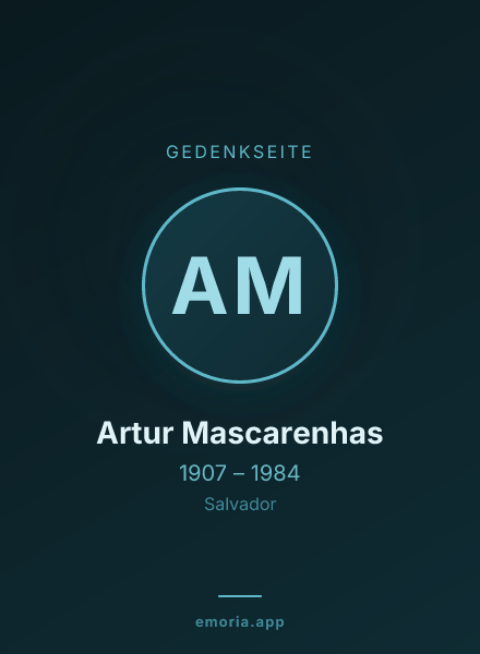 Gedenkportrait von Artur Mascarenhas