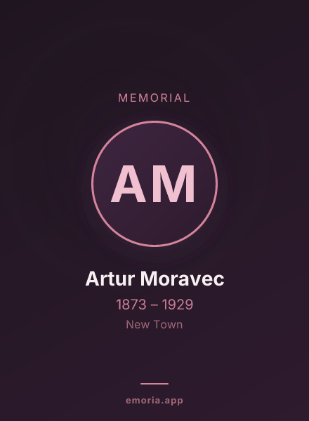 Memorial portrait of Artur Moravec