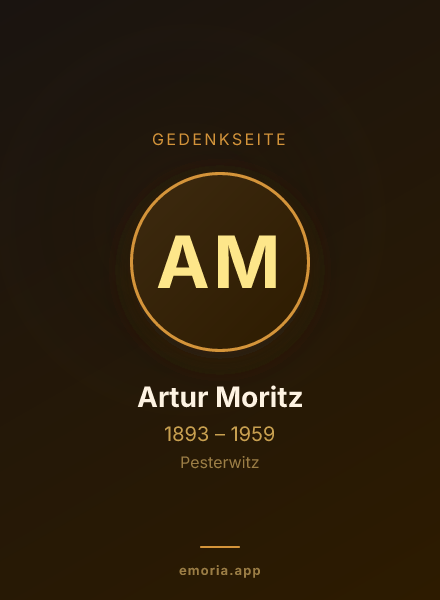 Gedenkportrait von Artur Moritz