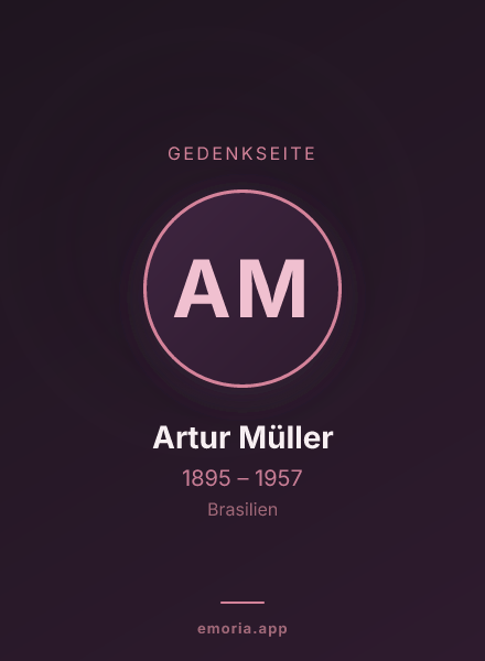 Gedenkportrait von Artur Müller