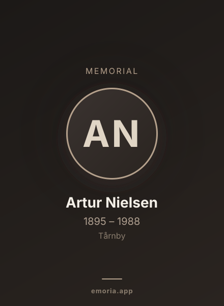Memorial portrait of Artur Nielsen