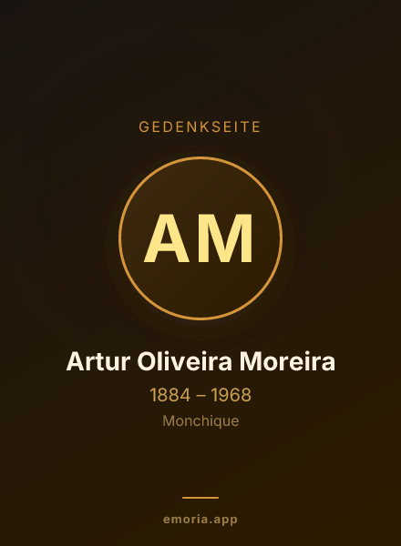 Gedenkportrait von Artur Oliveira Moreira