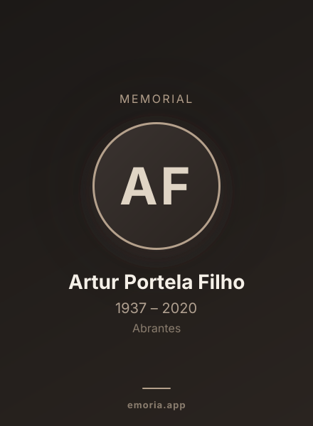Memorial portrait of Artur Portela Filho
