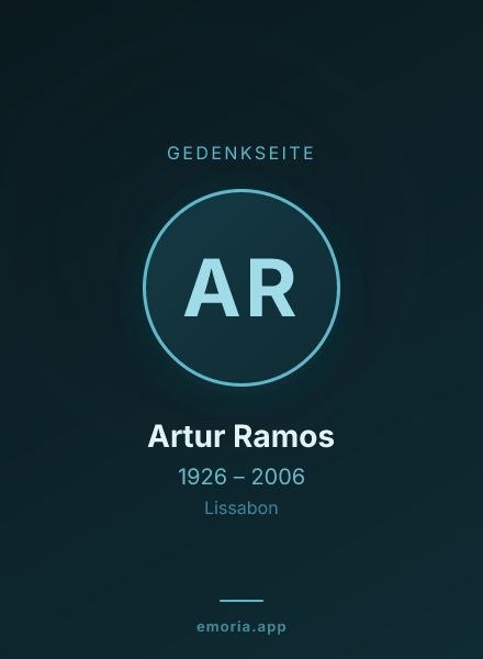 Gedenkportrait von Artur Ramos