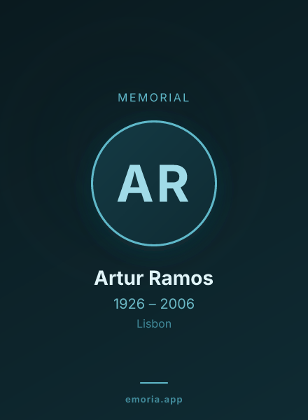 Memorial portrait of Artur Ramos