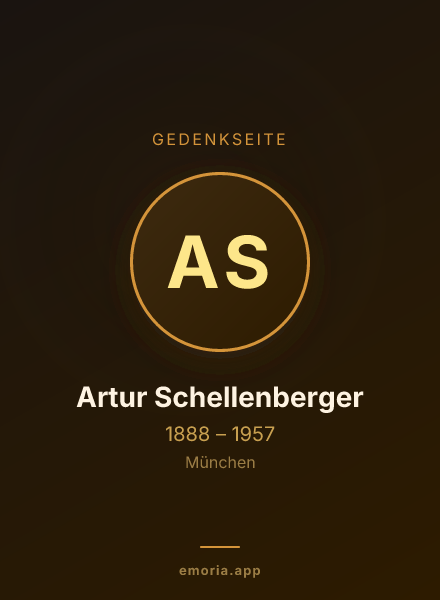 Gedenkportrait von Artur Schellenberger