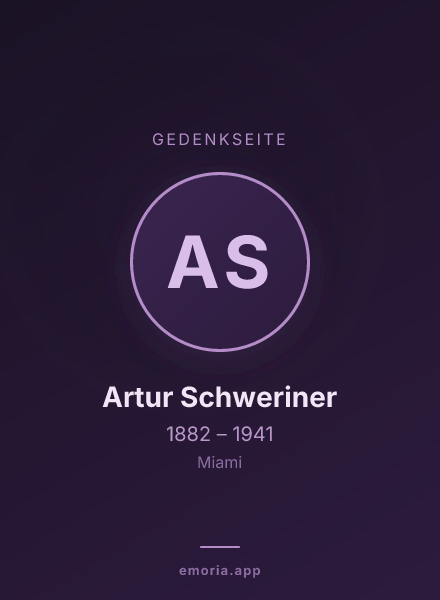 Gedenkportrait von Artur Schweriner