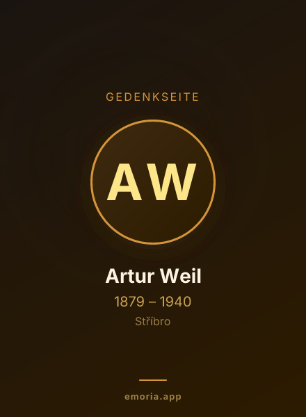 Gedenkportrait von Artur Weil