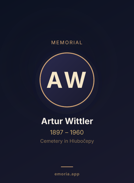 Memorial portrait of Artur Wittler