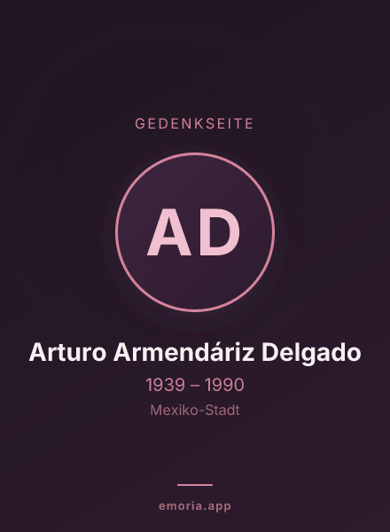 Gedenkportrait von Arturo Armendáriz Delgado