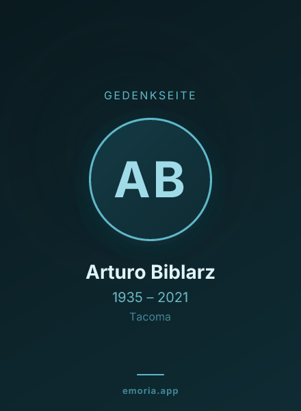 Gedenkportrait von Arturo Biblarz